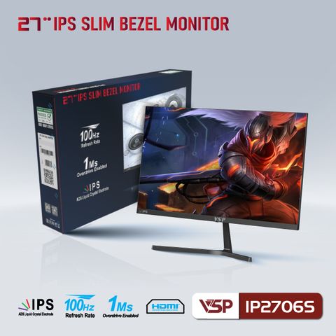  MÀN HÌNH VSP IPS 27 INCH TRÀN VIỀN IP2706S (27in, FHD, 100hz) 