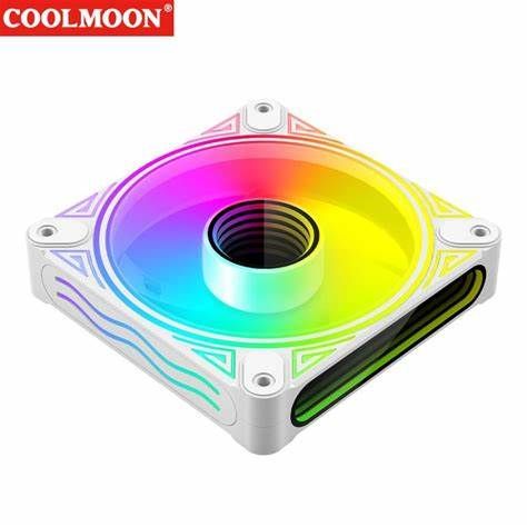  Quạt Fan COOLMOON DM1 WHITE SYNC MAIN - Tặng Kèm 4 Ốc 