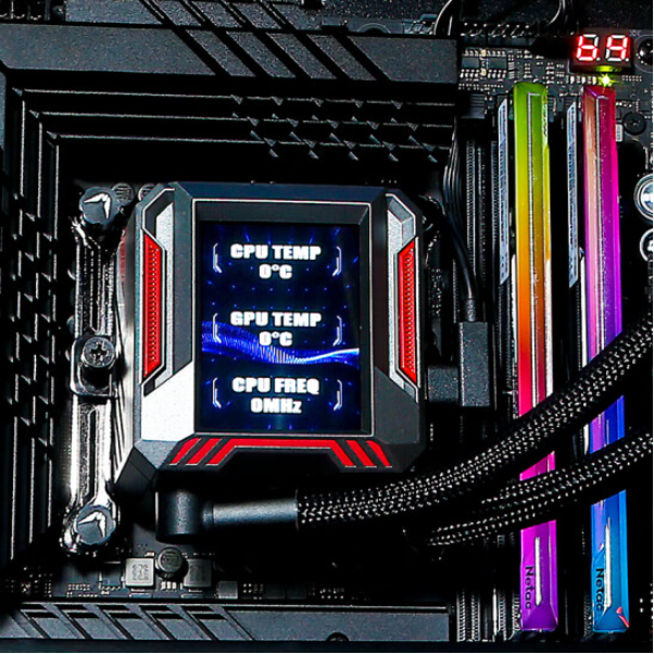 Valkyrie E360 360mm CPU - LCD 2.4 inch - Black– Goldenbit