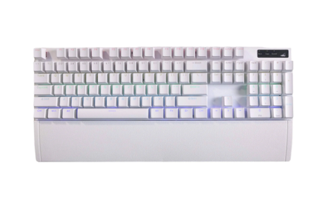  Bàn phím cơ gaming SPARTAN TC3218 White (Blue Switch LED Rainbow) 