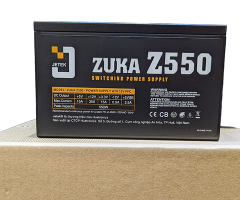  Nguồn JETEK 550W ZUKA Z550 80+ 