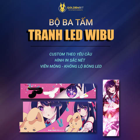  Tranh led gắn case PC 