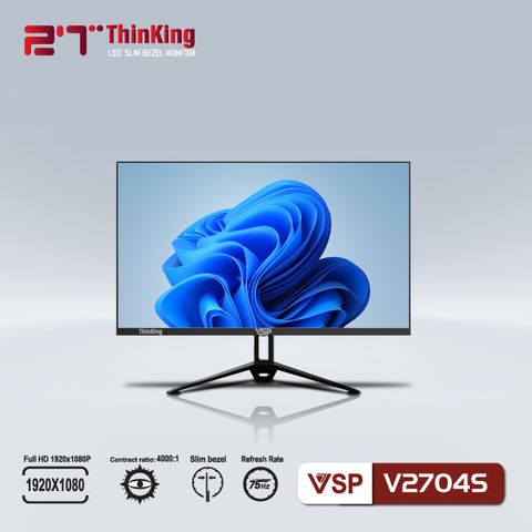  Màn hình phẳng LED tràn viền Slim Bezel VSP V2704S 