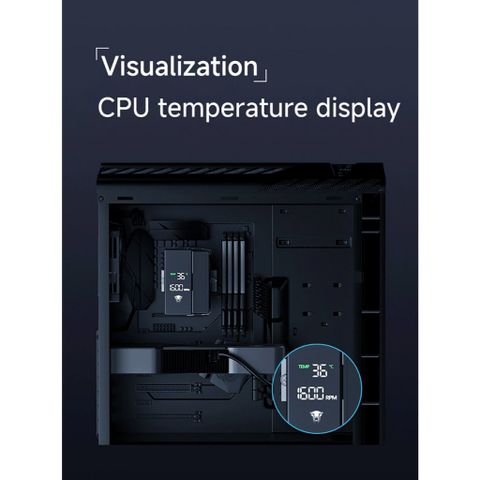  Tản nhiệt khí CPU Leopard KF401-DGT RGB Black 