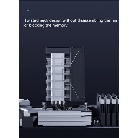  Tản nhiệt khí CPU Leopard KF401-DGT RGB Black 