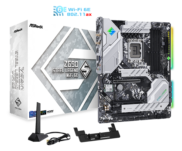  Mainboard ASROCK Z690 Steel Legend WiFi 6E (DDR4) 