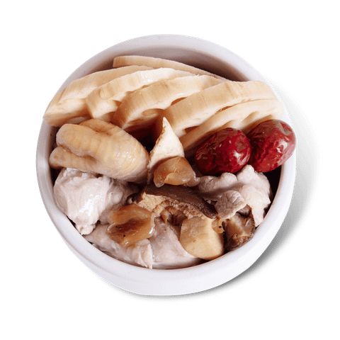  Củ sen táo đỏ tiềm bắp heo chân gà/Lotus root, biffin, pork shank & chicken feet soup/蓮藕紅棗燉湯 