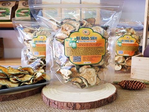  Bí đao thái lát sấy lạnh (dùng nấu trà bí đao thanh nhiệt)_Dried squash (Used to make Squash tea for heat clearing) 