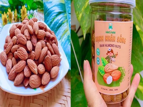  Hạnh nhân sống nonpareil Mỹ size trung 25/27_ raw almonds size 25/27 