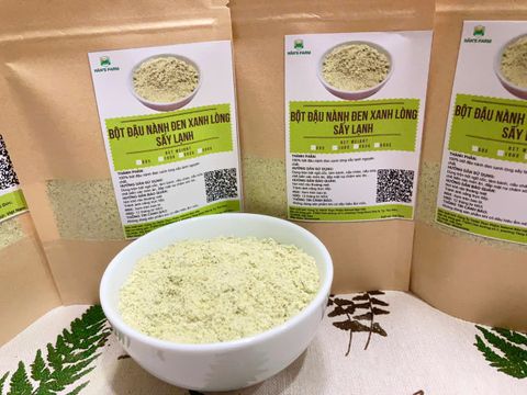  Bột đậu nành đen xanh lòng sấy lạnh _ Cold drying Green-cored Black Soybean Powder 