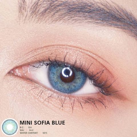 Áp tròng Sofia Blue - Ẩm cao 55% - HSD 6 tháng 