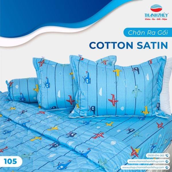  Bộ Ga Bọc Cotton Galaxy Satin 105 