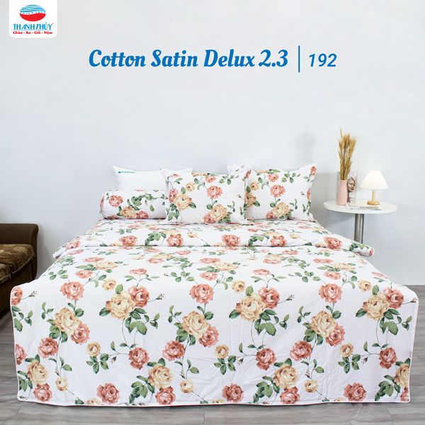  Bộ Ga Bọc Cotton Satin Deluxe 192 