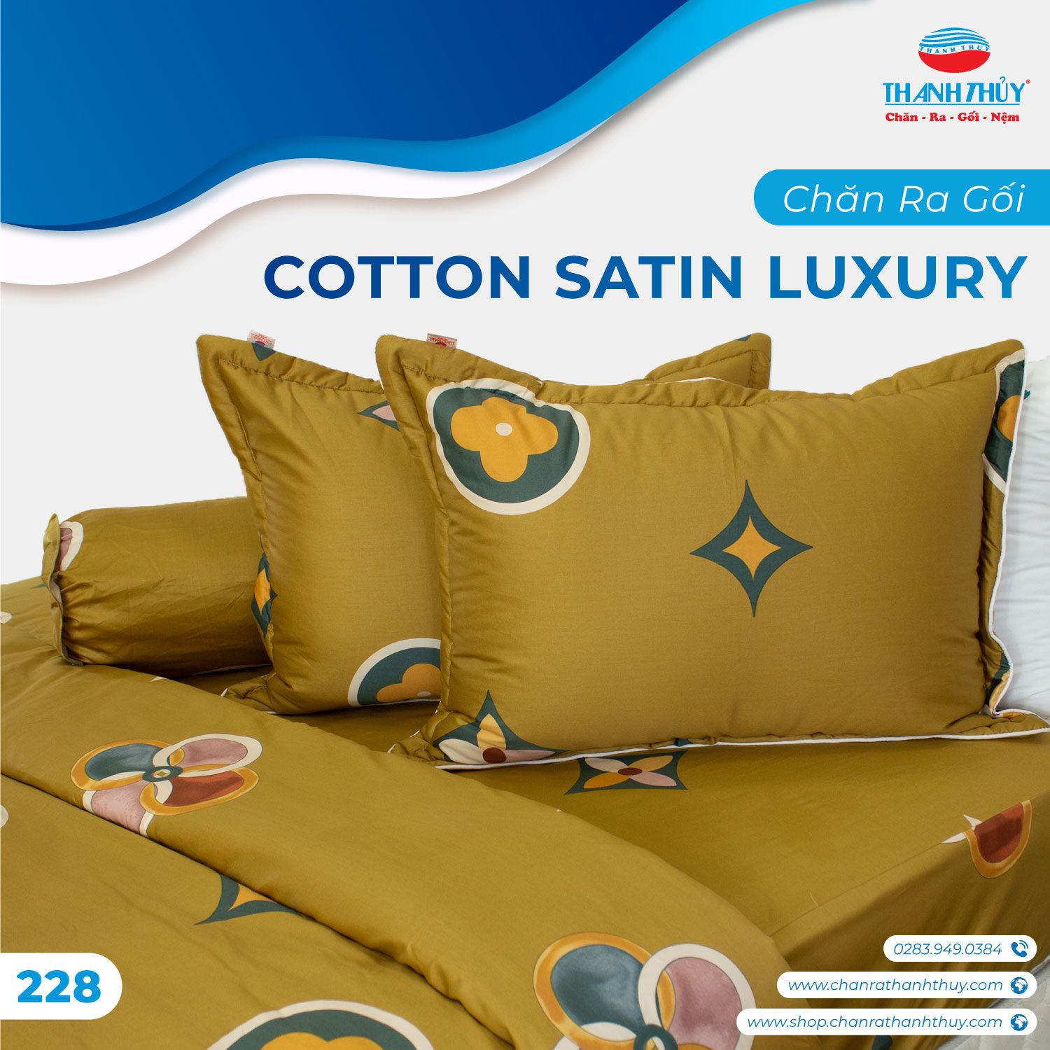  Chăn Lẻ Cotton Satin Luxury 228 