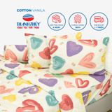  Bộ Ga Bọc Cotton Vanila (Vỏ Gối Không Lót Gòn) 463 