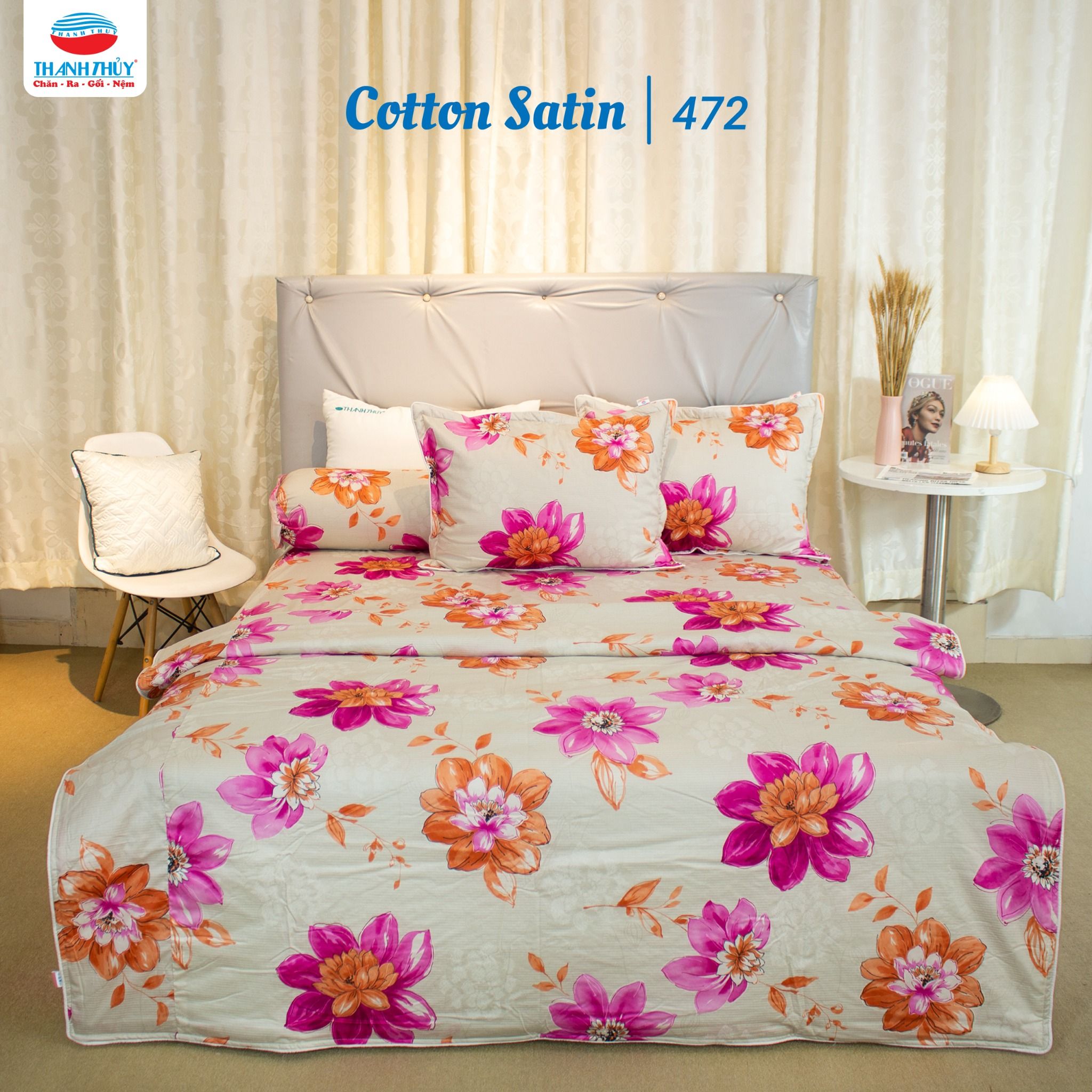  Bộ Ga Bọc Cotton Galaxy Satin 472 