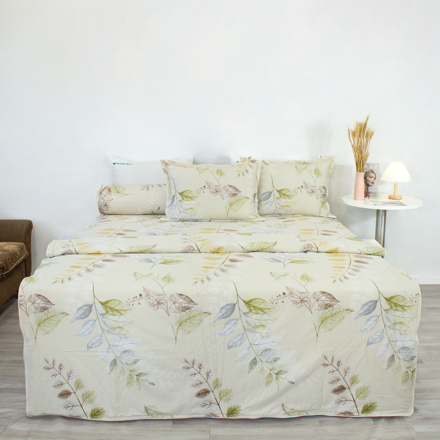  Bộ Ga Bọc Cotton Vanila (Vỏ Gối Lót Gòn) 264 