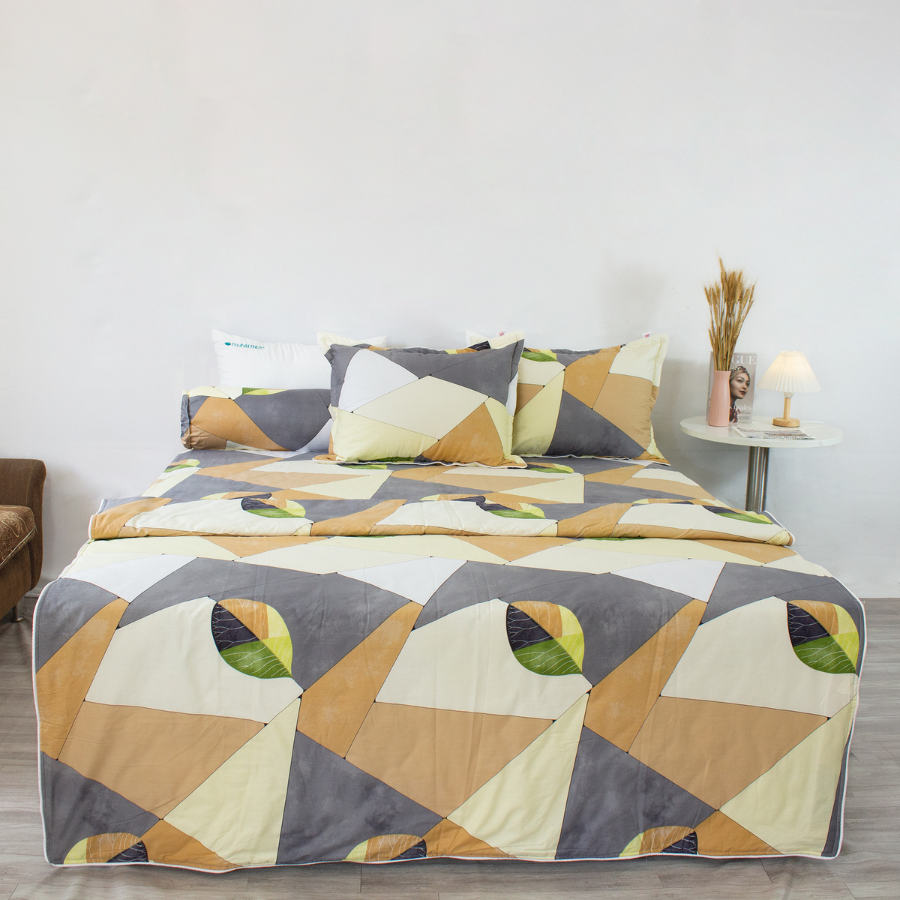  Bộ Ga Bọc Cotton Vanila (Vỏ Gối Không Lót Gòn) 261 