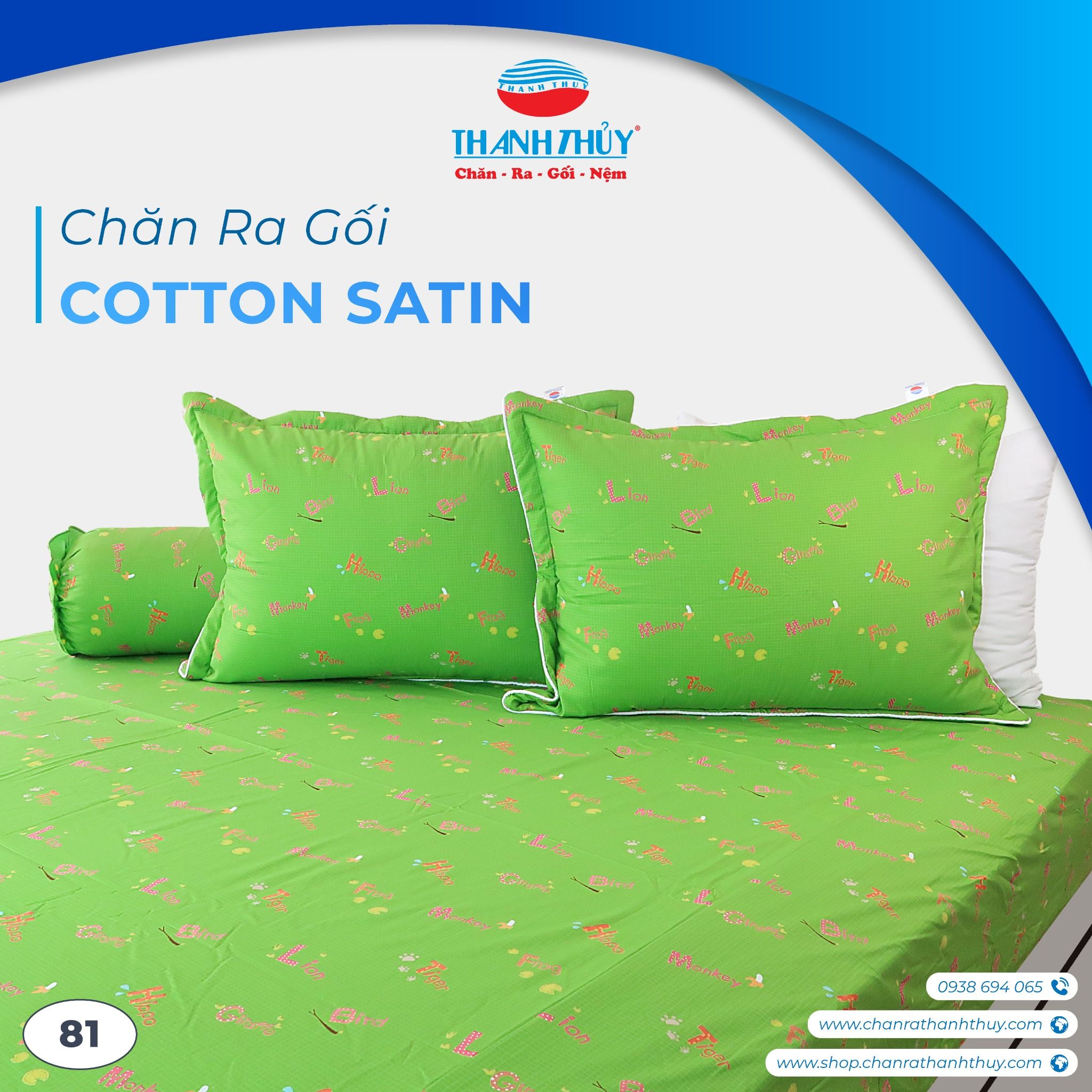  Bộ Ga Bọc Cotton Satin 81 