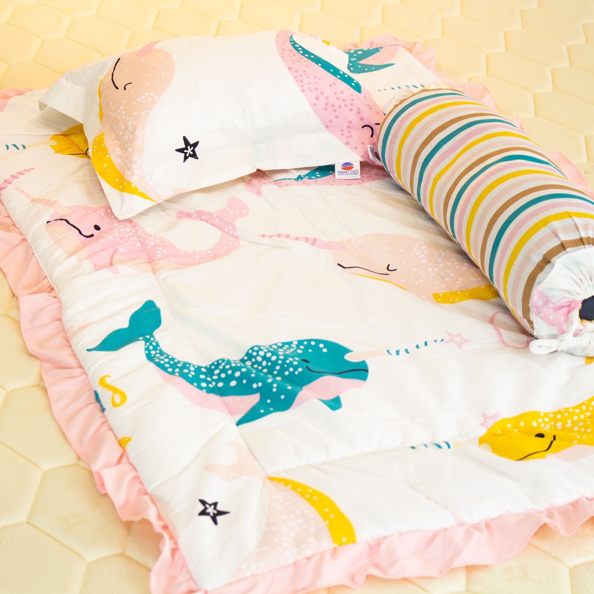  Nệm Bèo Em Bé Cotton 