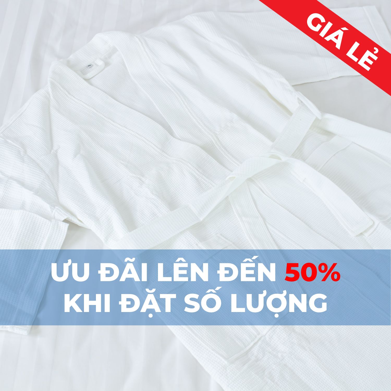  Áo Choàng Tắm Tổ Ong Loại A (ƯU ĐÃI LÊN ĐẾN 50% KHI ĐẶT HÀNG SỐ LƯỢNG) 