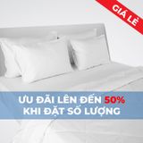  Bộ Bọc Trắng Trơn Khách Sạn - Không Mền (ƯU ĐÃI LÊN ĐẾN 50% KHI ĐẶT HÀNG SỐ LƯỢNG) 