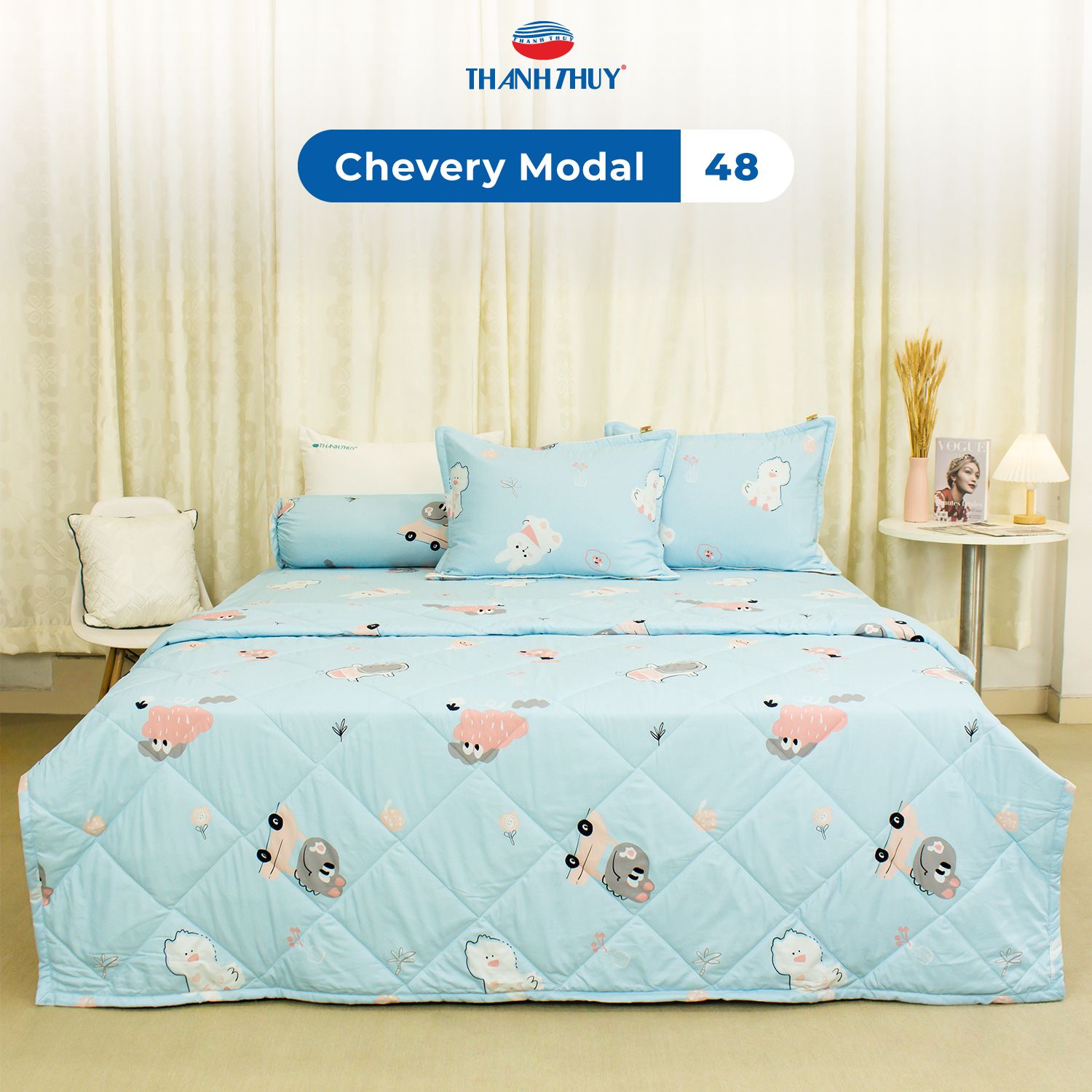  Bộ Ga Bọc Lụa Chevery Modal 48 