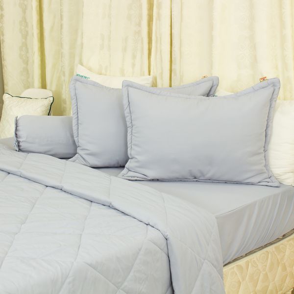  Bộ Ga Bọc Lụa Chevery Modal Màu Xám Lợt (71) 