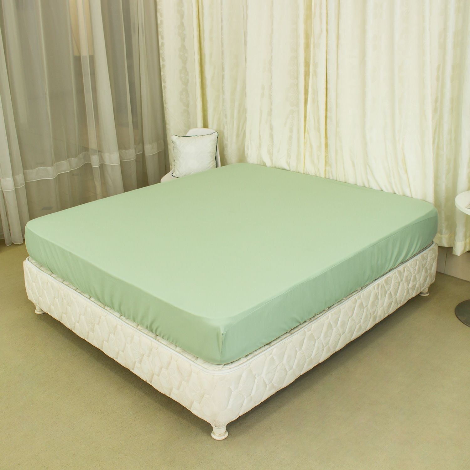  Bộ Ga Bọc Lụa Chevery Modal Màu Xanh Lá (56) 