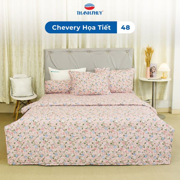  Bộ Ga Bọc Microfiber Chevery Họa Tiết 48 