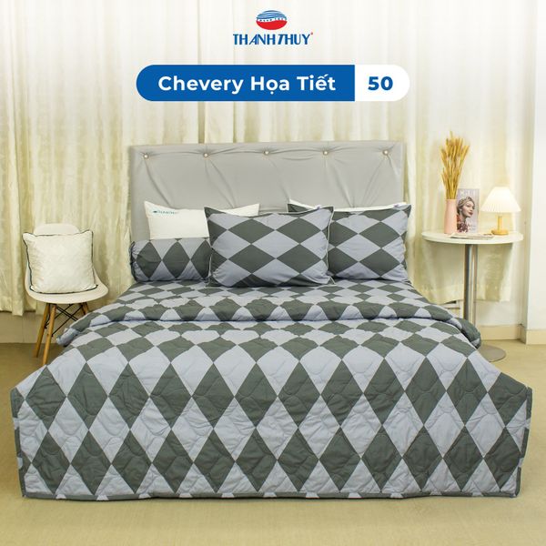  Bộ Ga Bọc Microfiber Chevery Họa Tiết 50 
