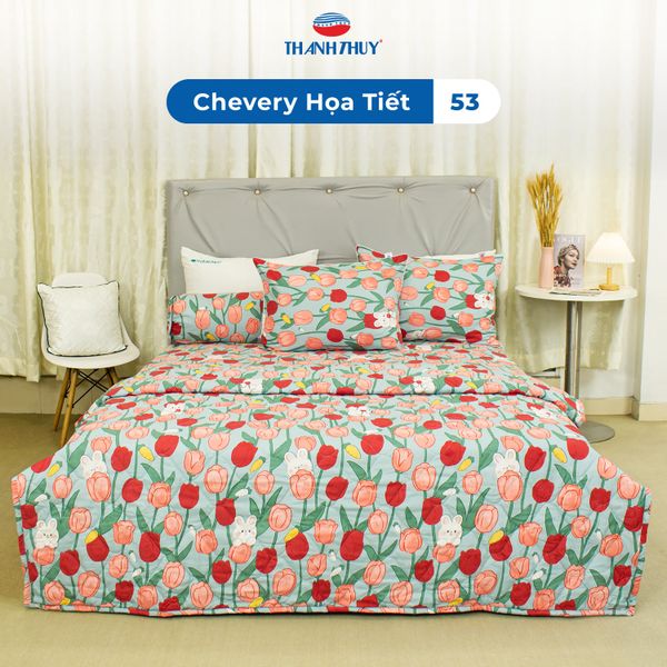  Bộ Ga Bọc Microfiber Chevery Họa Tiết 53 