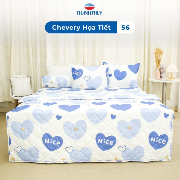  Bộ Ga Bọc Microfiber Chevery Họa Tiết 56 