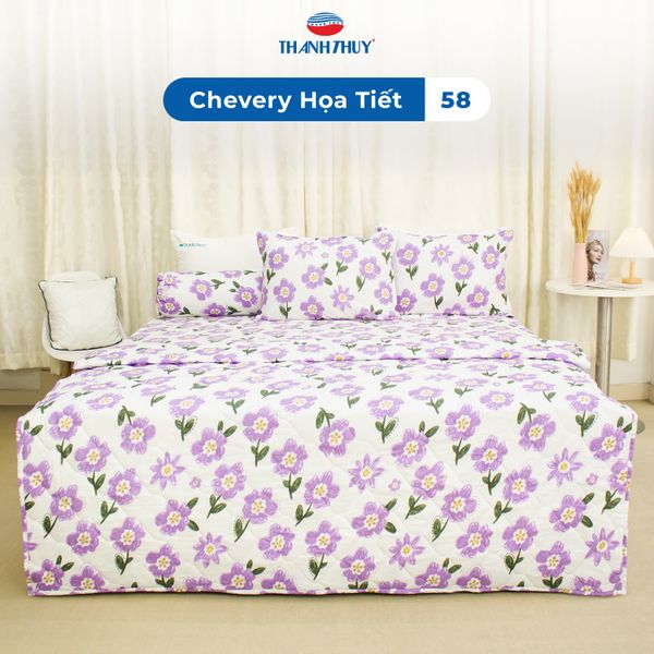  Bộ Ga Bọc Microfiber Chevery Họa Tiết 58 