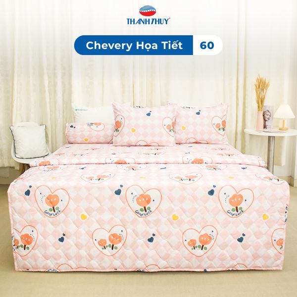  Bộ Ga Bọc Microfiber Chevery Họa Tiết 60 