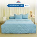  Bộ Ga Bọc Lụa Chevery Modal Màu Xanh (75) 