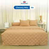  Bộ Ga Bọc Microfiber Chevery Màu Be (23) 