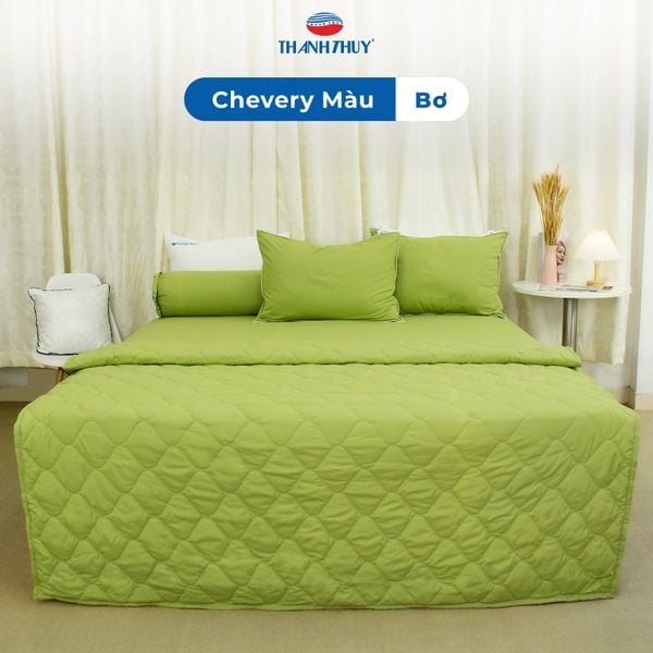  Bộ Ga Bọc Microfiber Chevery Màu Bơ (8) 