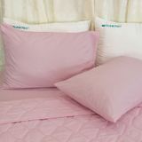  Bộ Ga Bọc Microfiber Chevery Màu Hồng Đào (67) 
