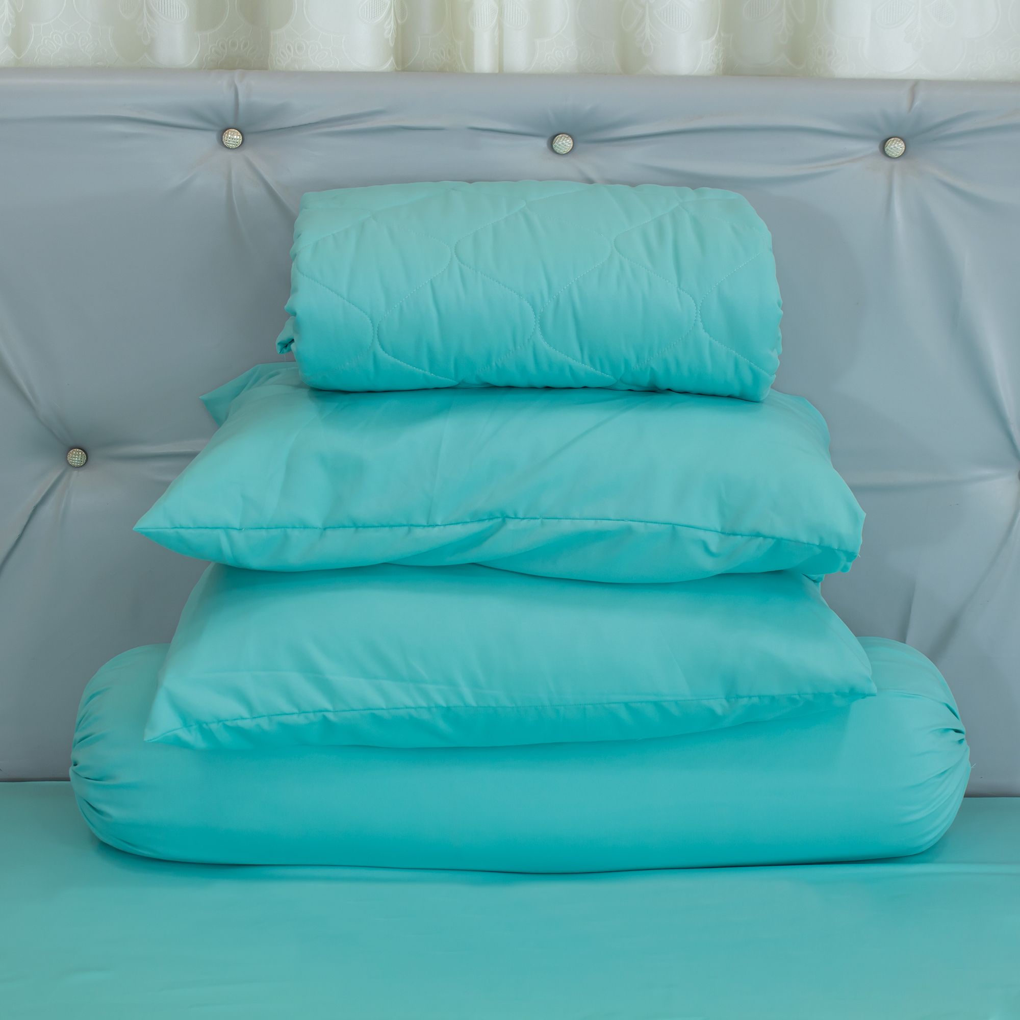  Bộ Ga Bọc Microfiber Chevery Màu Lý (NS) 