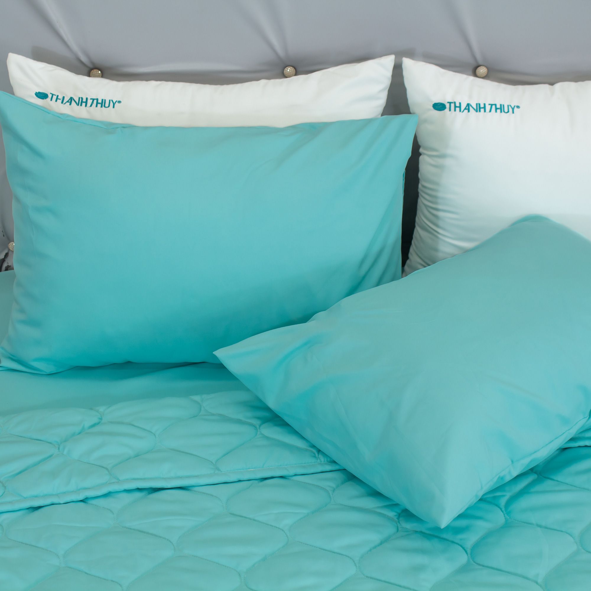  Bộ Ga Bọc Microfiber Chevery Màu Lý (NS) 