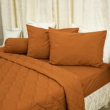  Bộ Ga Bọc Microfiber Chevery Màu Nâu (NS) 