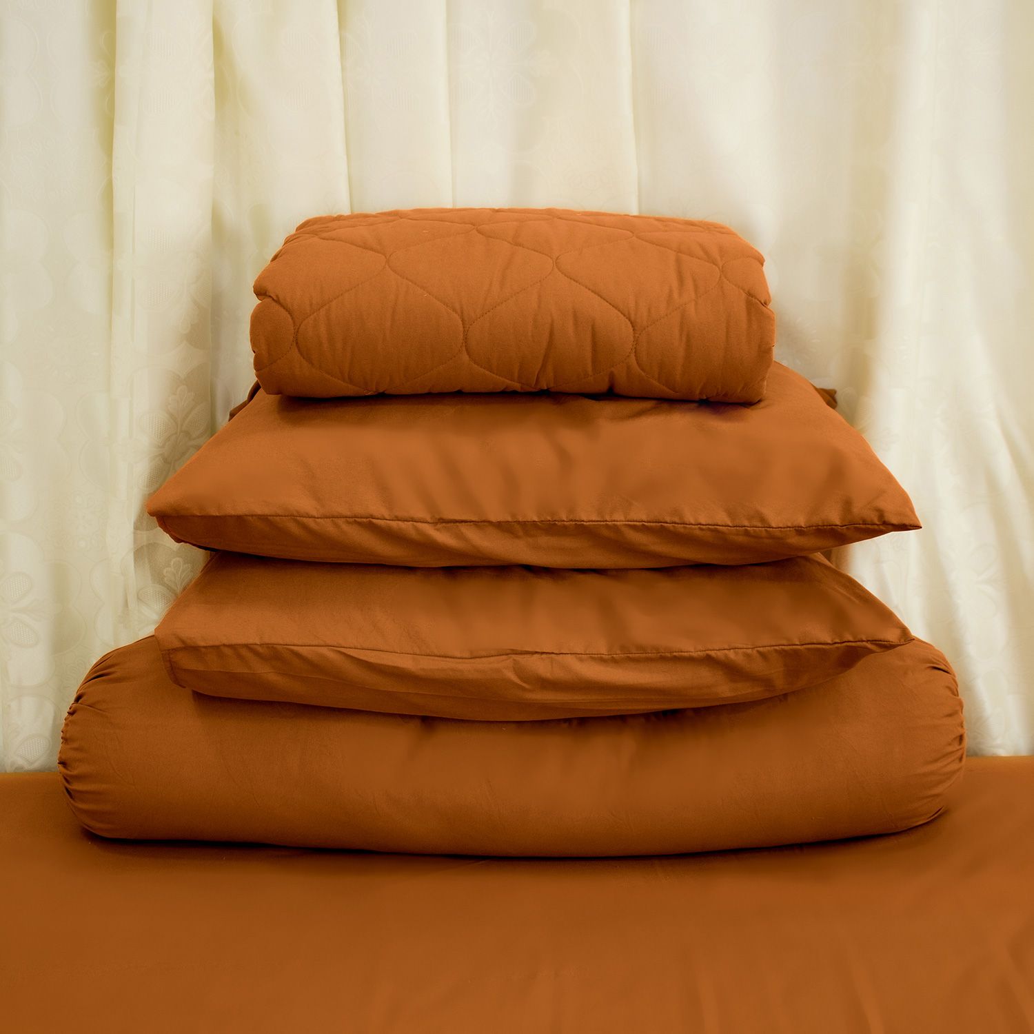  Bộ Ga Bọc Microfiber Chevery Màu Nâu (NS) 