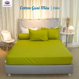  Bộ Ga Bọc Cotton Guni Màu Cốm (18) 