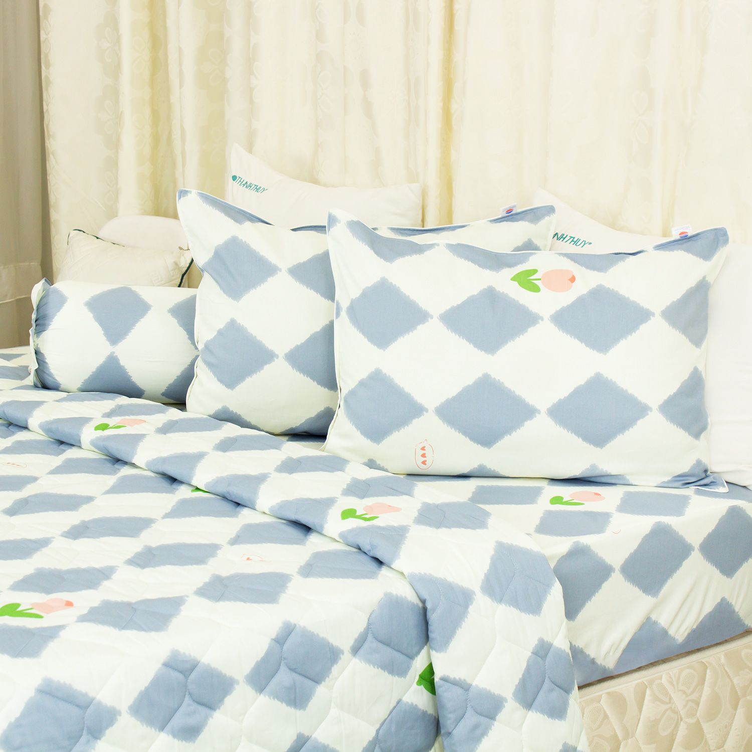  Bộ Ga Bọc Cotton Guni Họa Tiết 202 