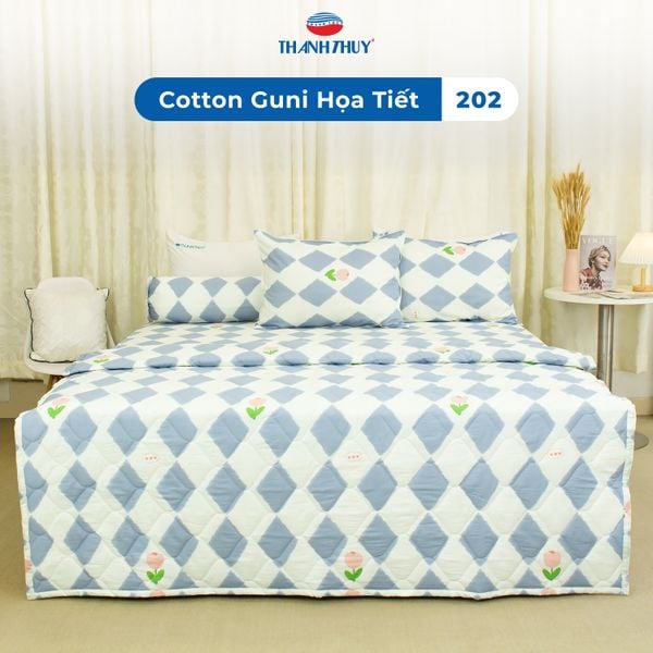  Bộ Ga Bọc Cotton Guni Họa Tiết 202 