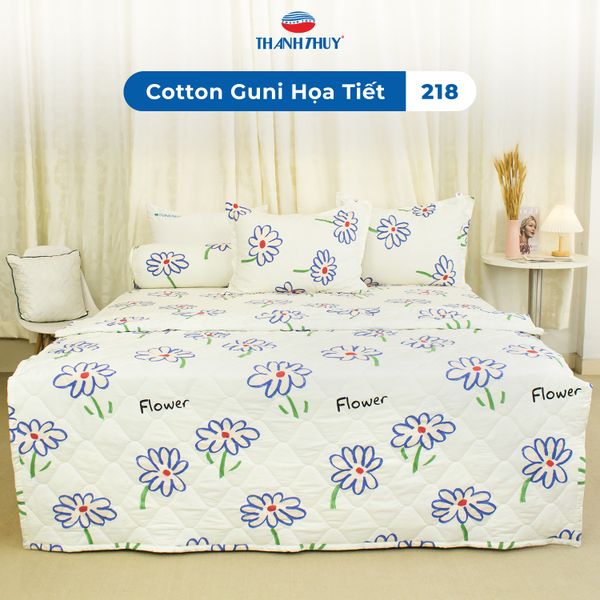  Bộ Ga Bọc Cotton Guni Họa Tiết 218 