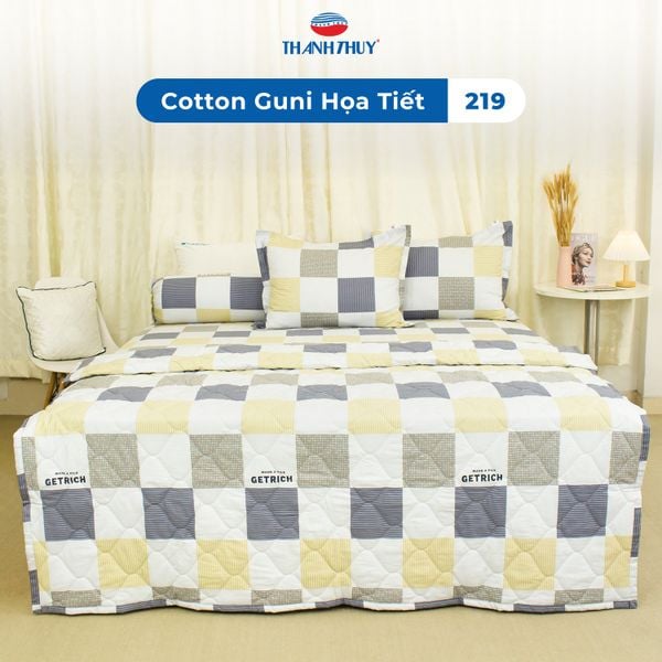  Bộ Ga Bọc Cotton Guni Họa Tiết 219 