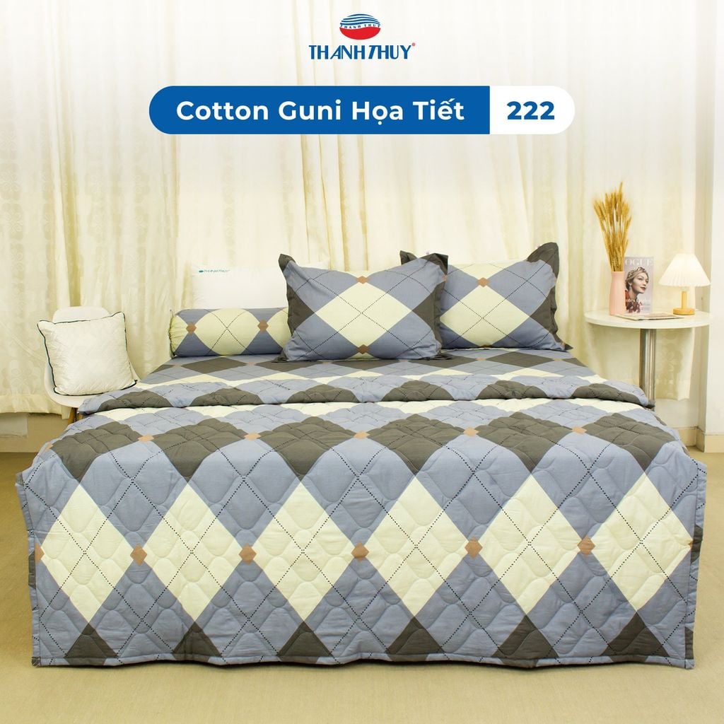  Bộ Ga Bọc Cotton Guni Họa Tiết 222 