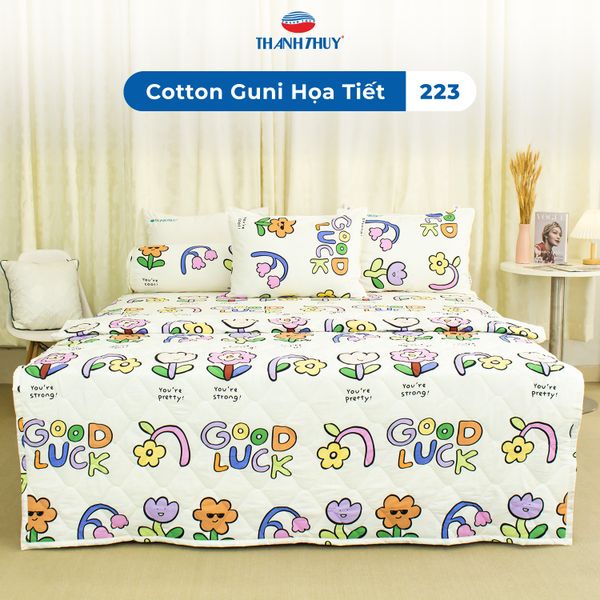  Bộ Ga Bọc Cotton Guni Họa Tiết 223 